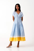 Ice Blue Bree - Vintage Panelled Dress + Slip - CiceroniDressesMadder Much