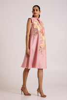 Ice Pink Helga - Tab Sleeve Day Dress - CiceroniDressesMadder Much