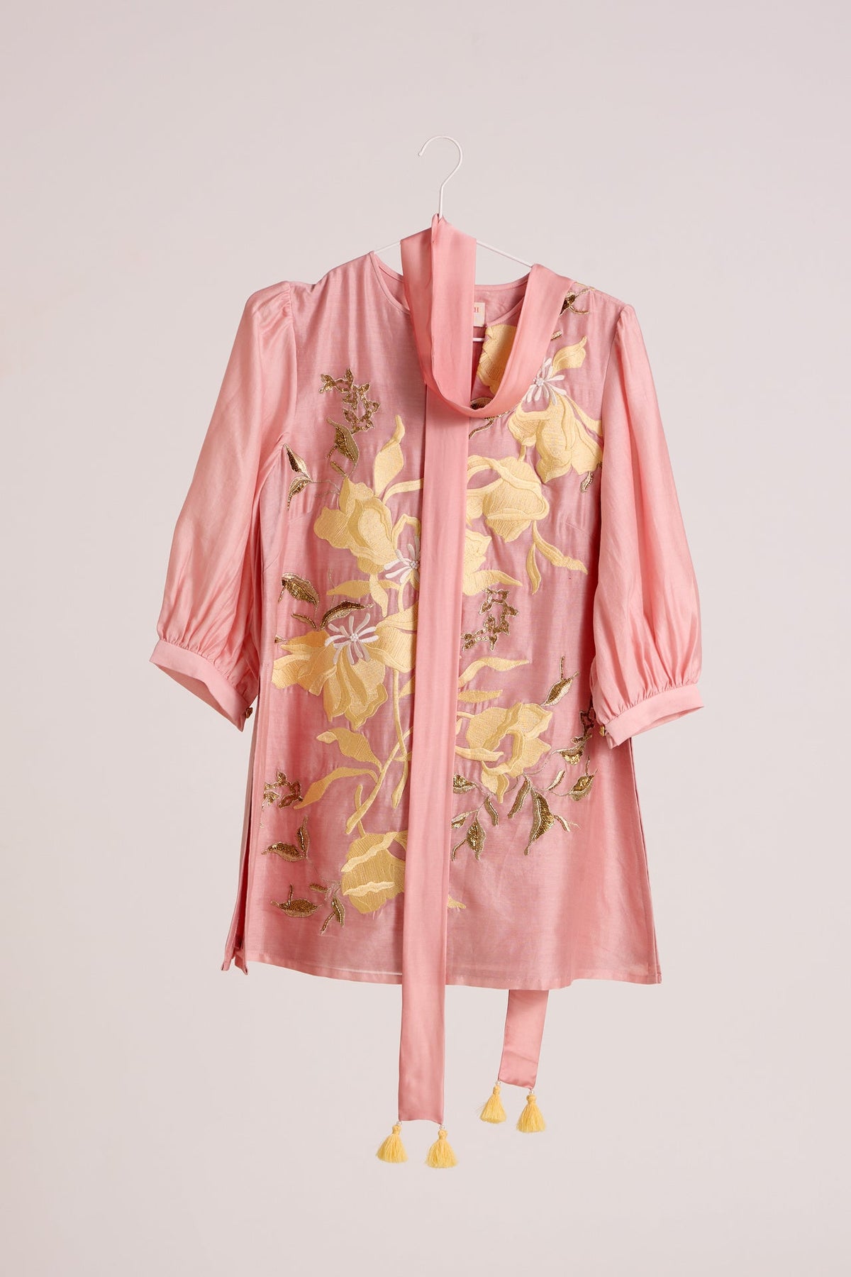 Ice Pink Lysha - Sleek Scarf Evening Top - CiceroniTopsMadder Much