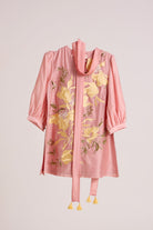 Ice Pink Lysha - Sleek Scarf Evening Top - CiceroniTopsMadder Much