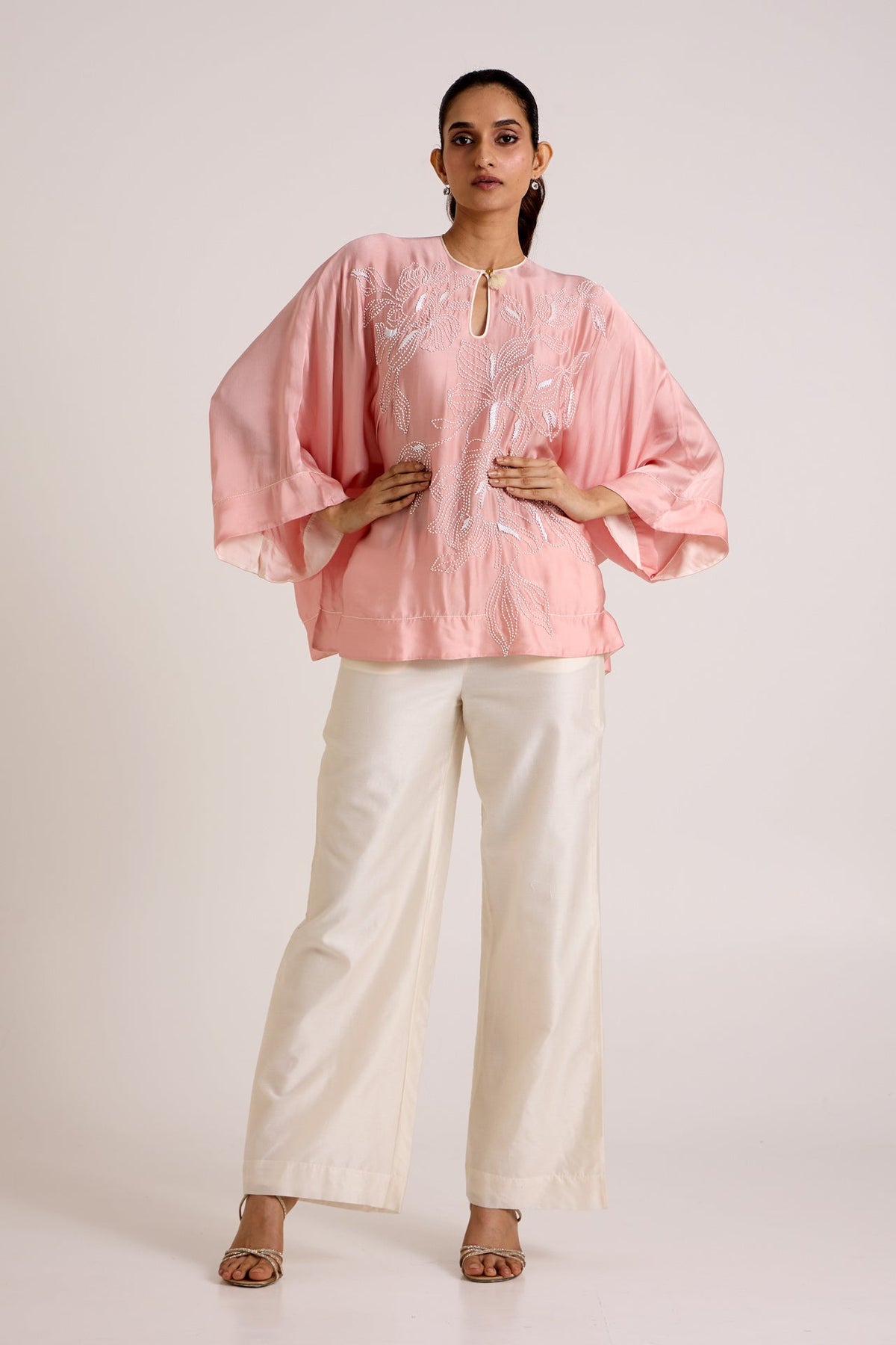 Ice Pink Myna - Jolly Good Free Size Top + Pant - CiceroniCo-ord SetMadder Much
