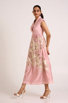 Ice Pink Paiva - Soft Bloom Midi Dress - CiceroniDressesMadder Much