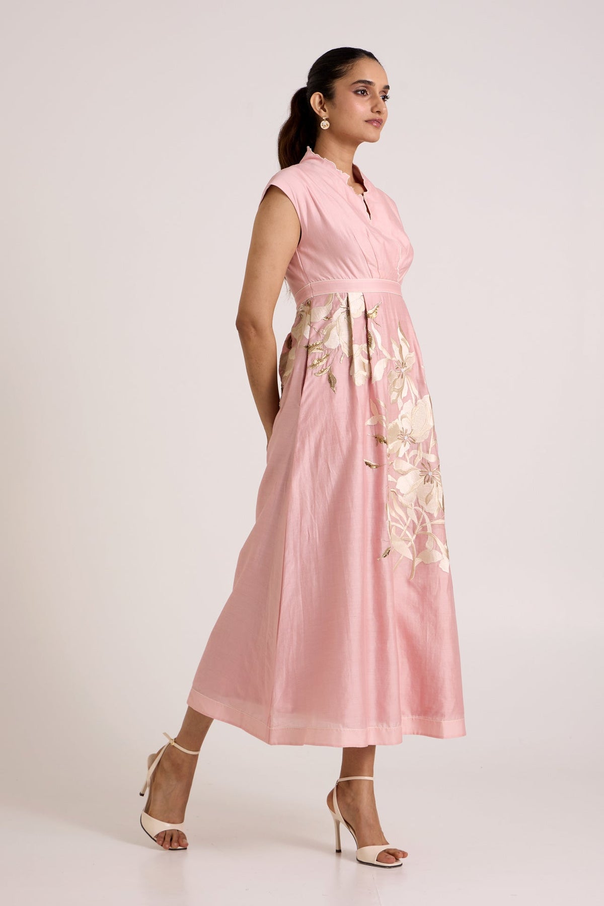 Ice Pink Paiva - Soft Bloom Midi Dress - CiceroniDressesMadder Much