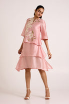 Ice Pink Quinn - Terraced Short Dress - CiceroniDressesMadder Much