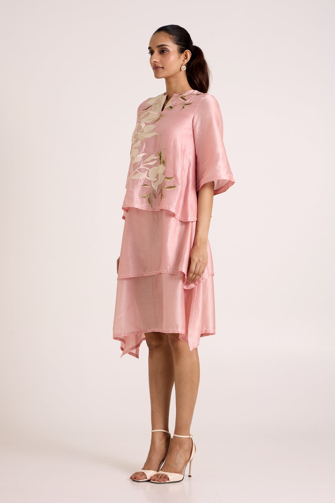 Ice Pink Quinn - Terraced Short Dress - CiceroniDressesMadder Much