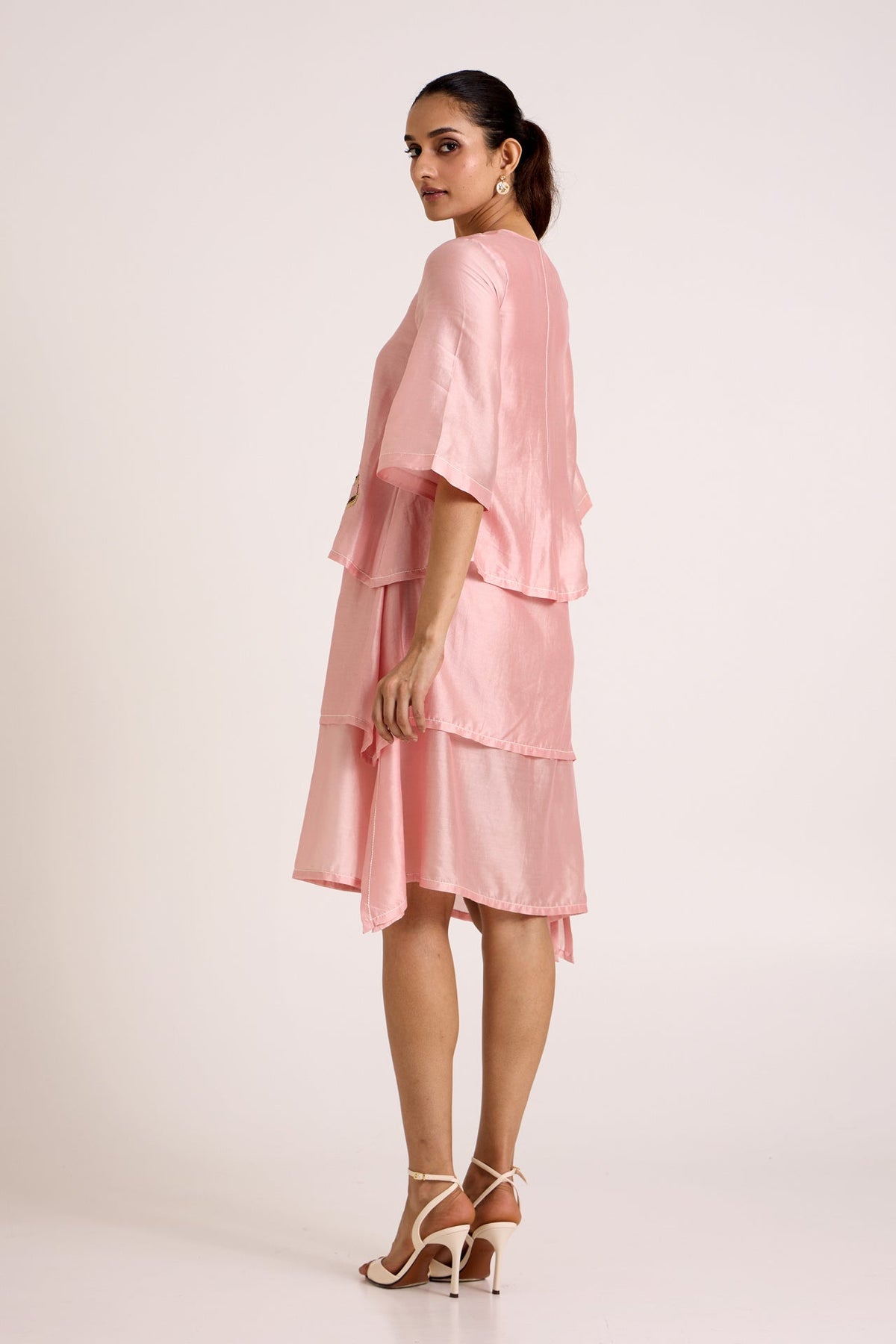 Ice Pink Quinn - Terraced Short Dress - CiceroniDressesMadder Much