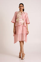 Ice Pink Quinn - Terraced Short Dress - CiceroniDressesMadder Much