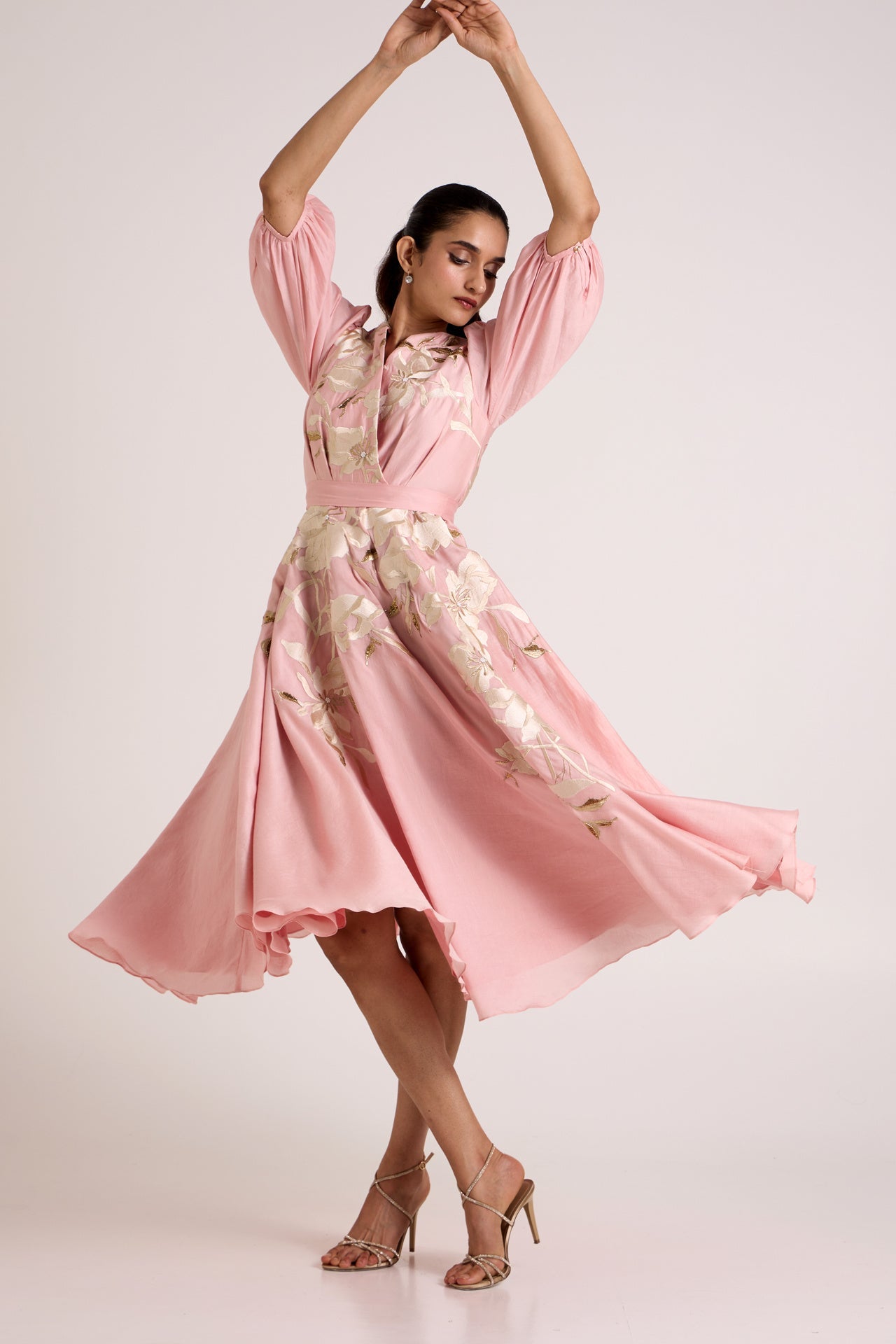 Ice Pink Saira - Circular Midi Dress - CiceroniDressesMadder Much