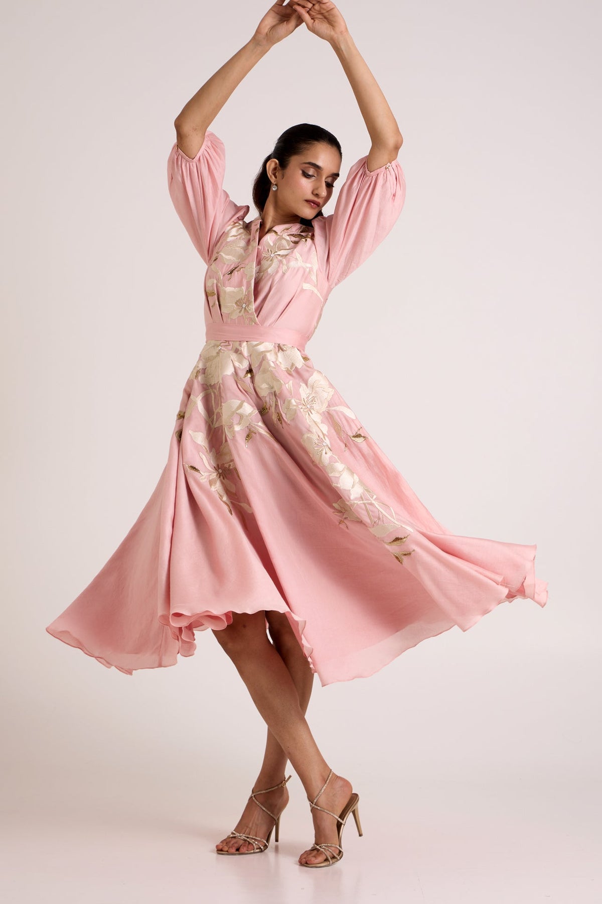 Ice Pink Saira - Circular Midi Dress - CiceroniDressesMadder Much