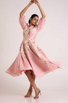 Ice Pink Saira - Circular Midi Dress - CiceroniDressesMadder Much
