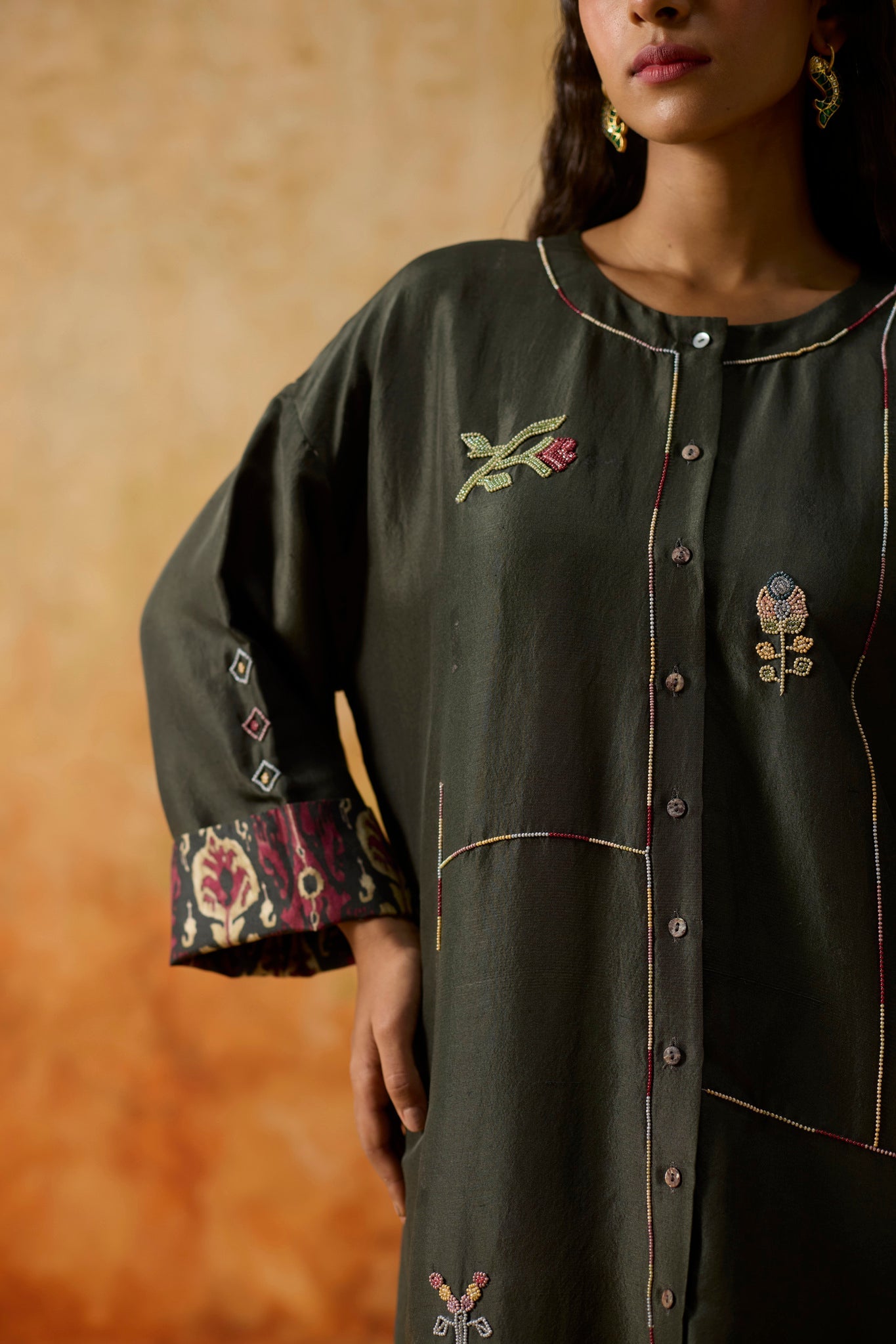 Ikkato Kurta Set - Charcoal Grey - CiceroniKurta Set, Festive WearKhyati Rughani
