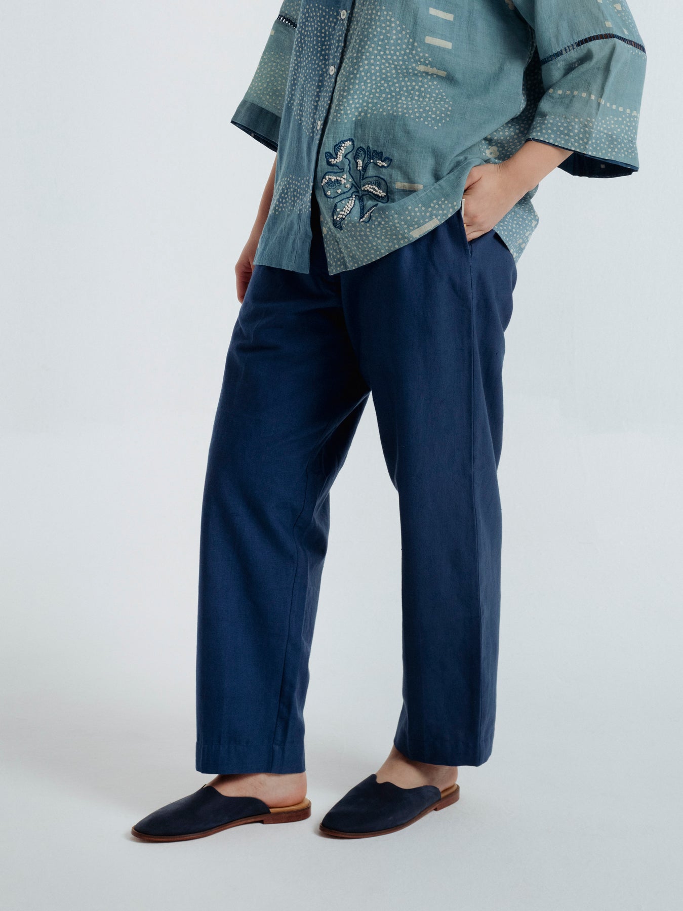 Indigo Barrel Pants - CiceroniWomen PantsRias Jaipur