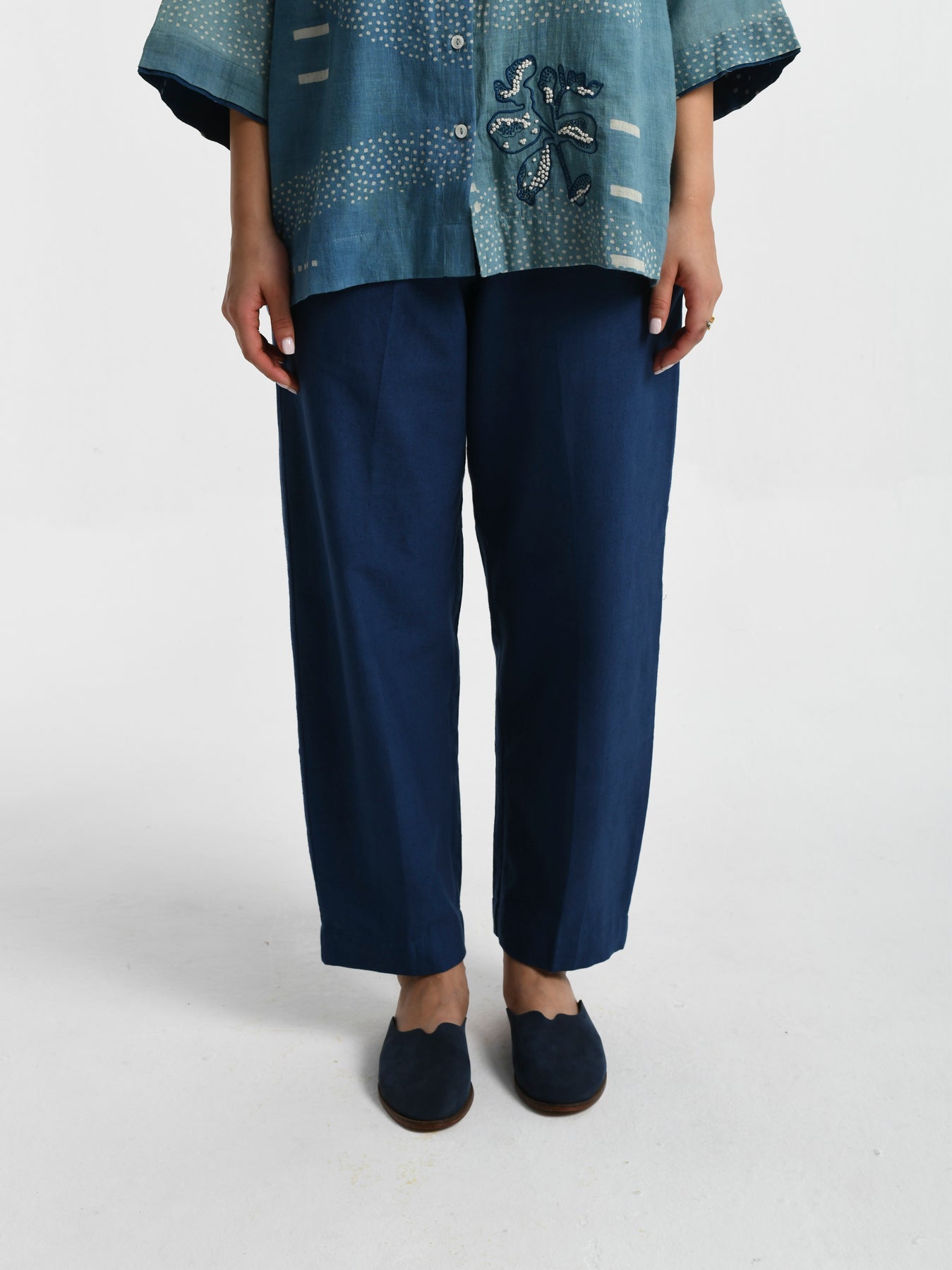 Indigo Barrel Pants - CiceroniWomen PantsRias Jaipur