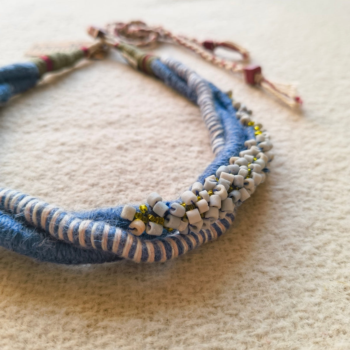 Indigo Bloom Necklace - CiceroniNeckpieceBandish