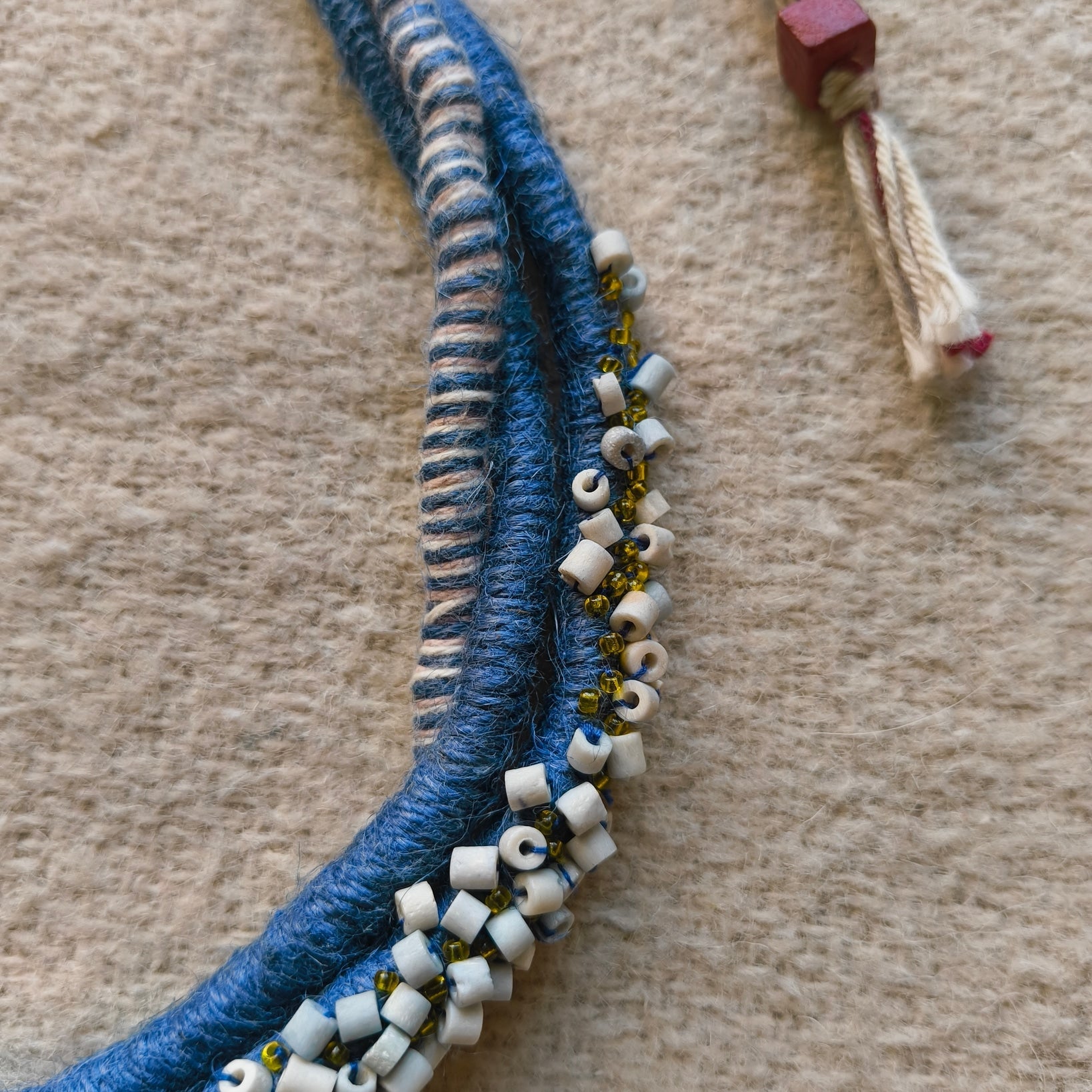 Indigo Bloom Necklace - CiceroniNeckpieceBandish