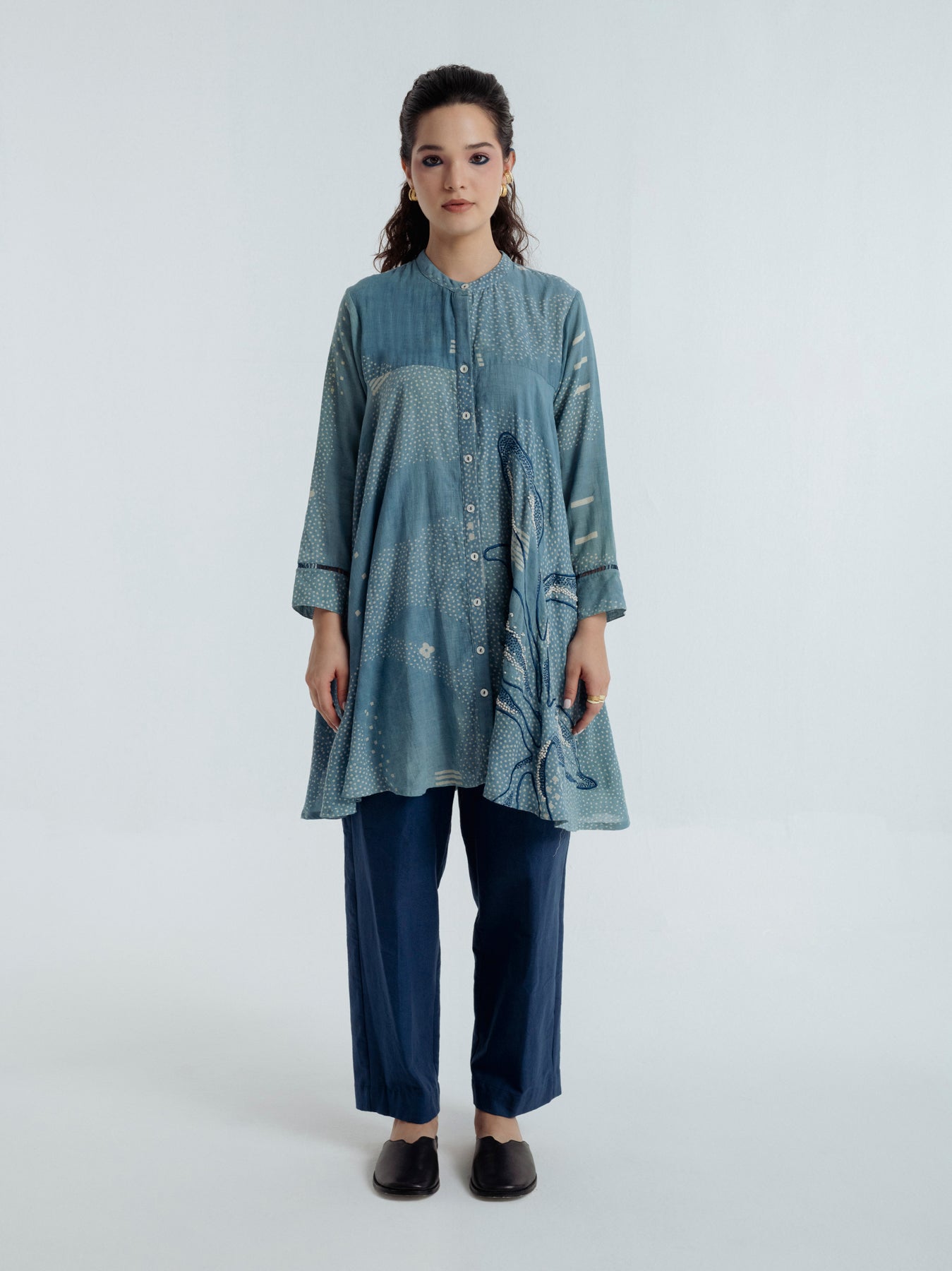 Indigo Flare Co - ord Set - CiceroniCo - ord SetRias Jaipur