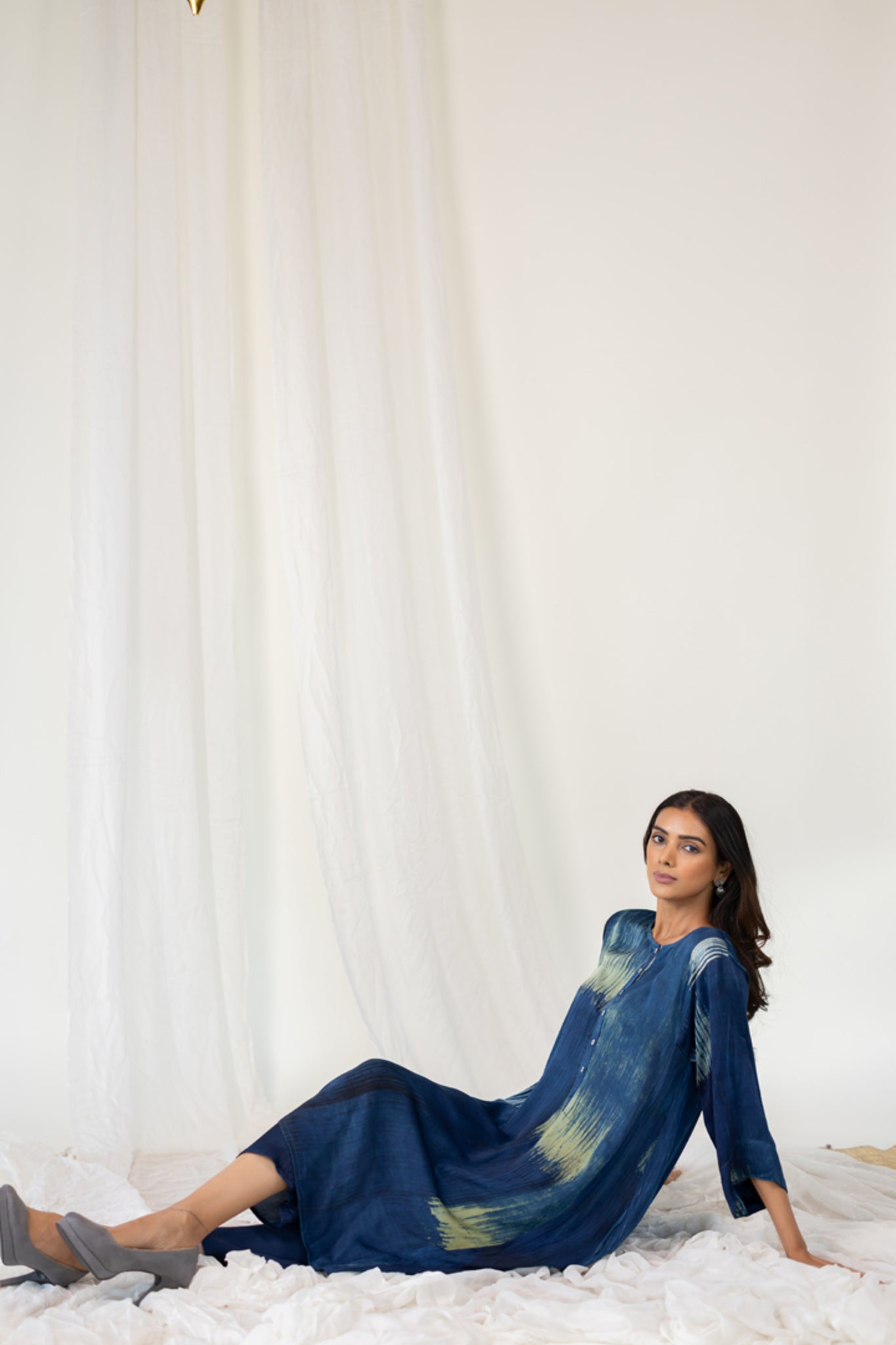 Indigo Hues Tunic - CiceroniTunicsMaidaan