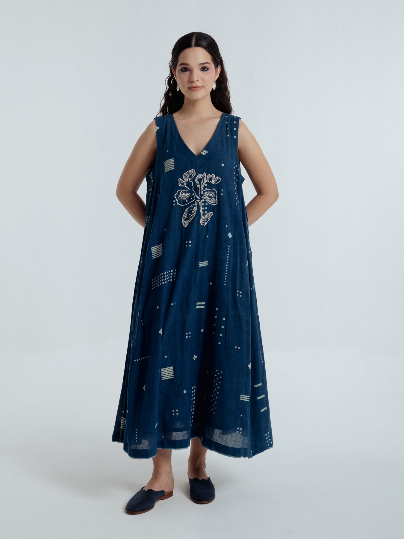 Indigo Maxi Dress - CiceroniDressesRias Jaipur