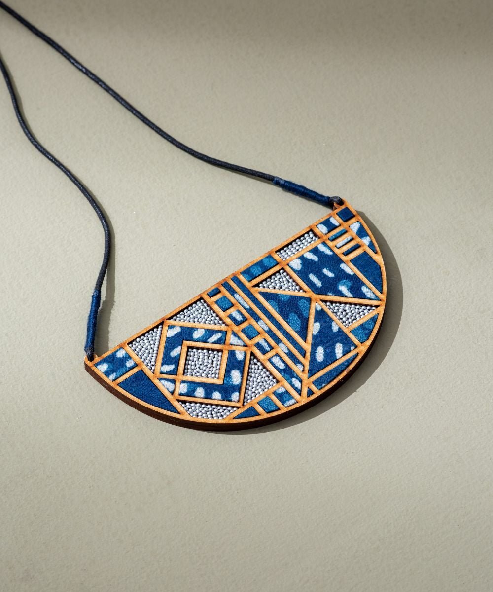 Indigo Maze Necklace - CiceroniNecklaceWhe by Abira