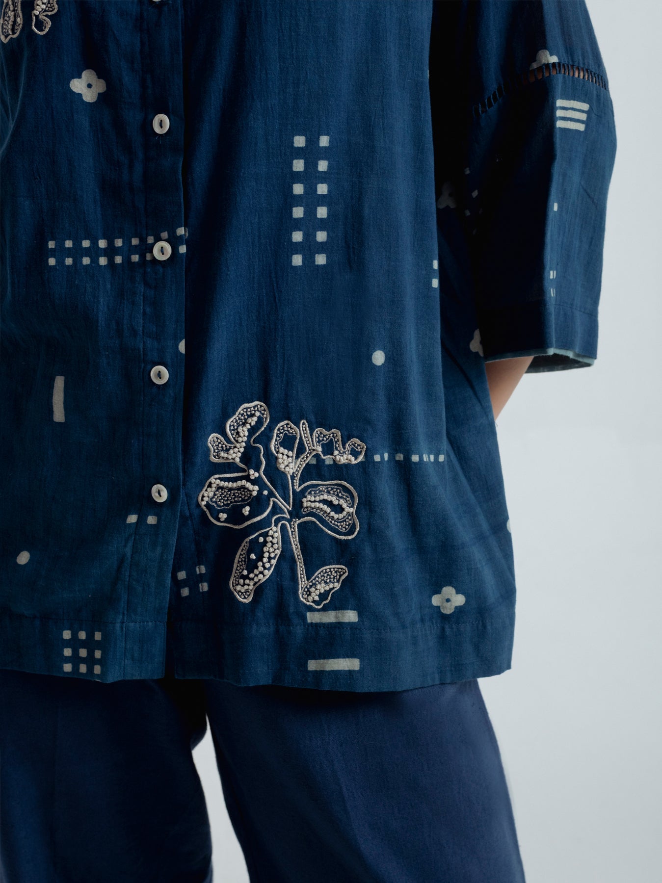 Indigo Shadow Shirt - CiceroniWomen ShirtsRias Jaipur