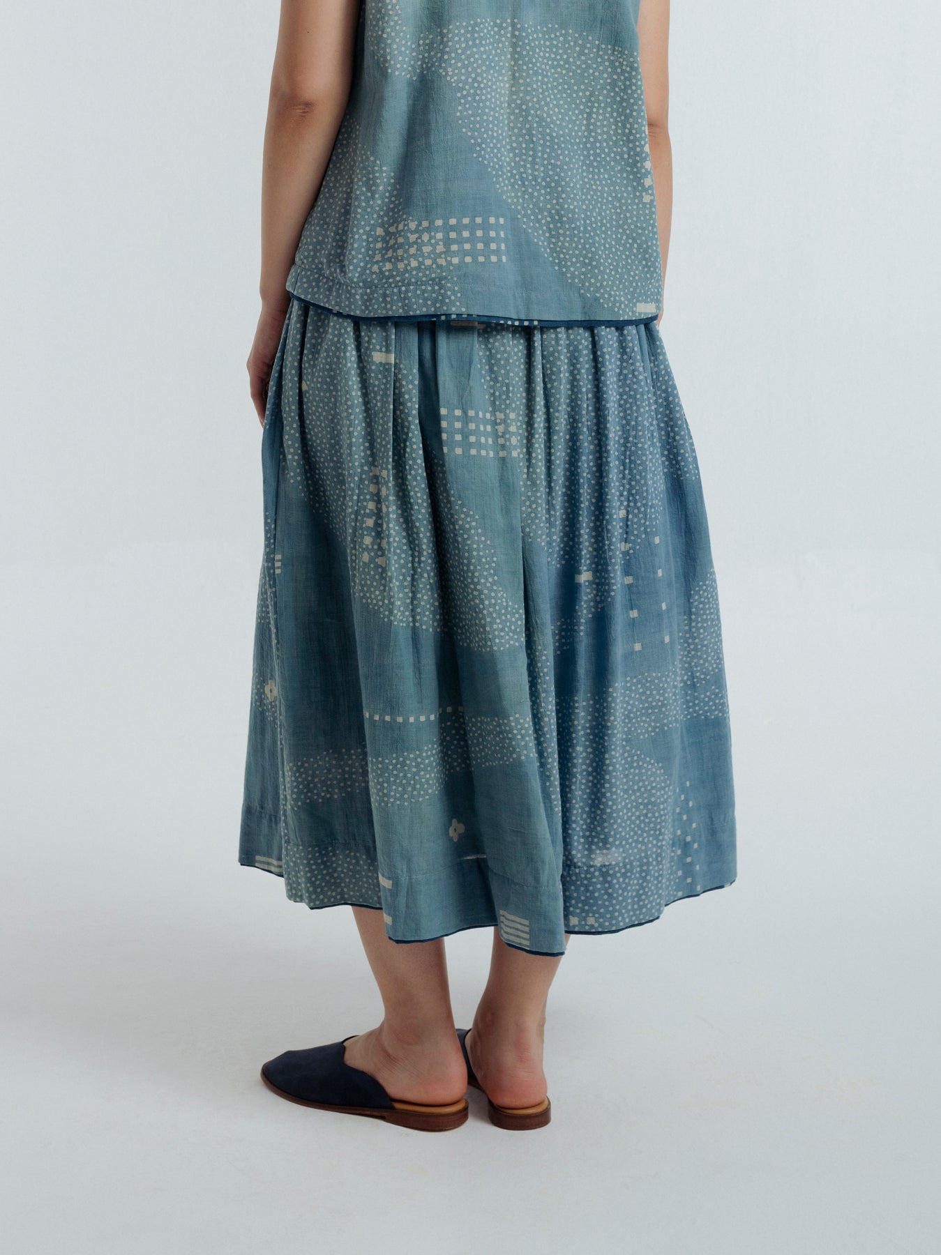 Indigo Skirt - CiceroniSkirtsRias Jaipur