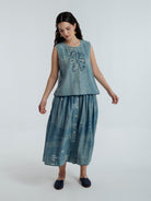 Indigo Skirt - CiceroniSkirtsRias Jaipur