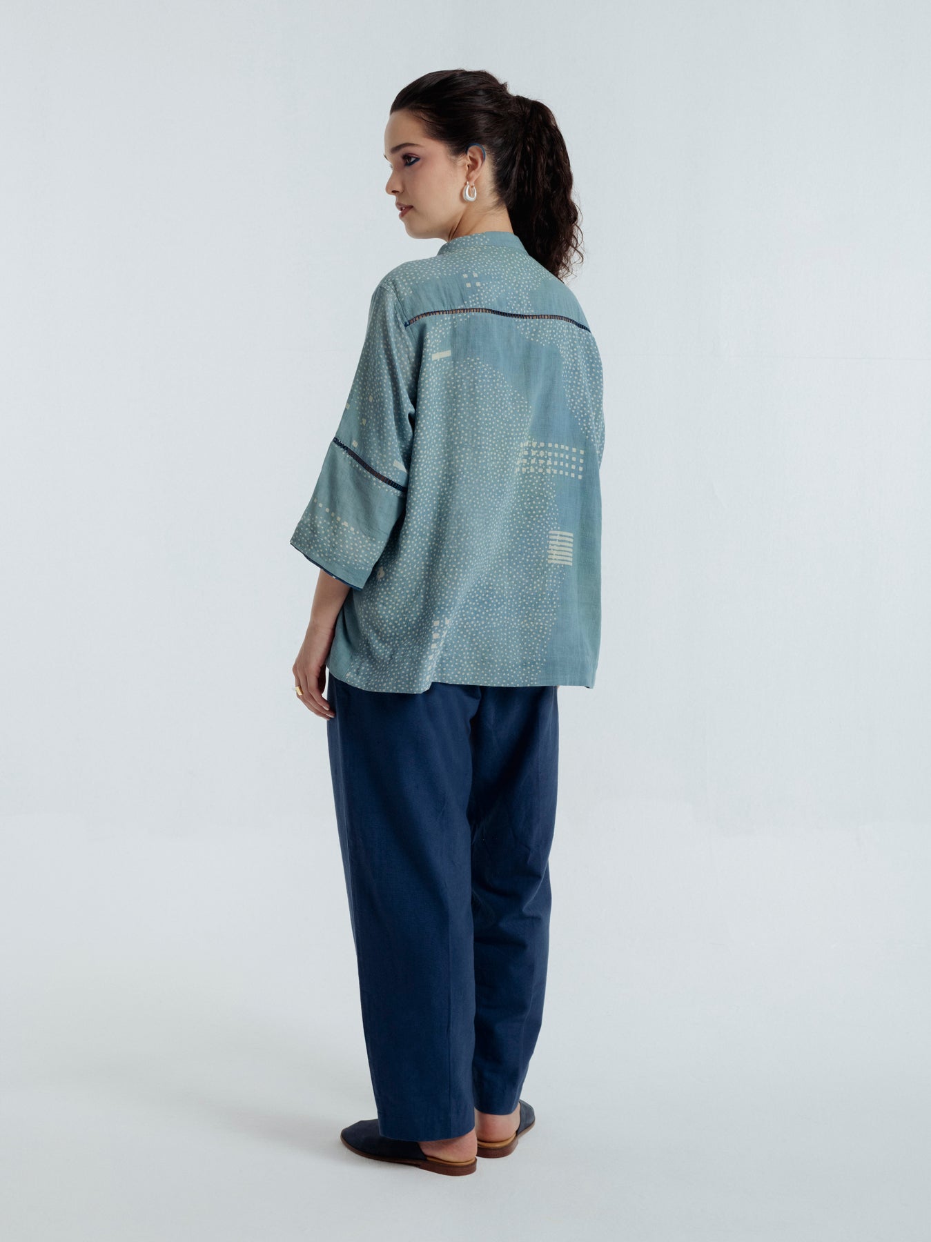 Indigo Sky Shirt - CiceroniWomen ShirtsRias Jaipur