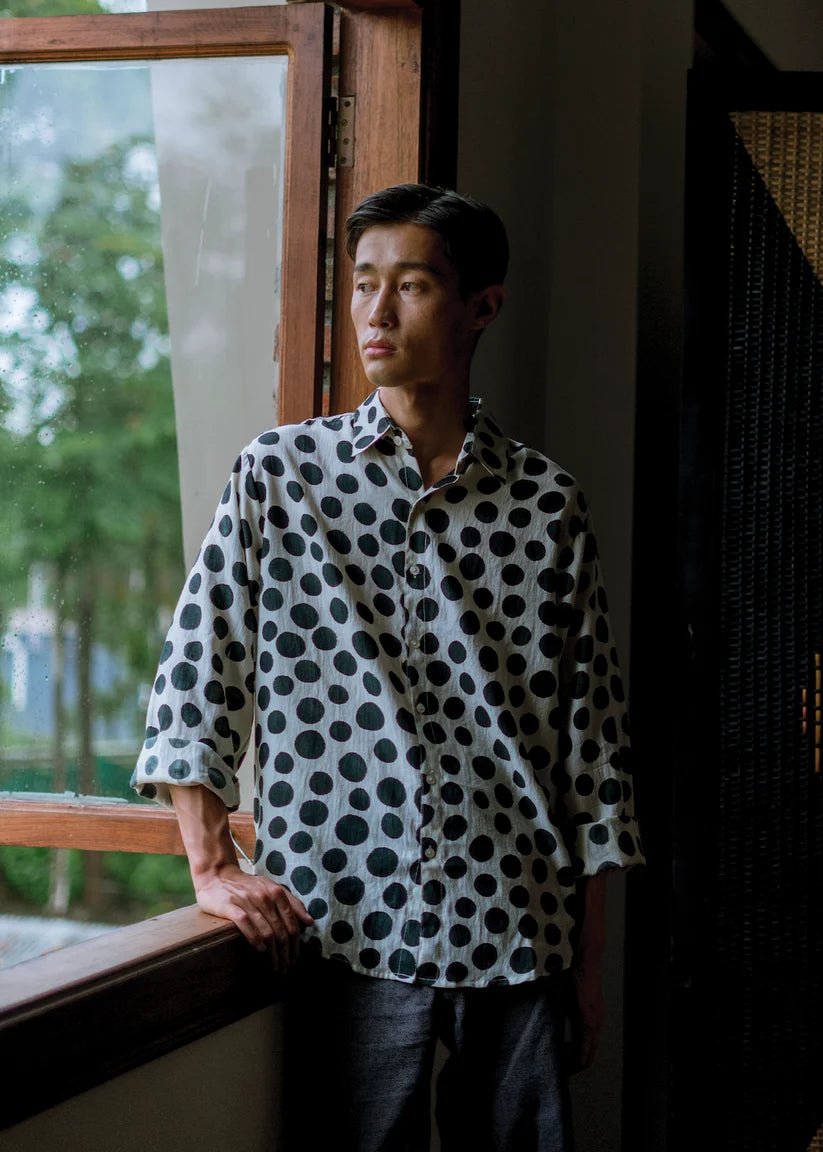 Infinity - Black Polka Shirt - CiceroniMen ShirtsHomeland Elegies