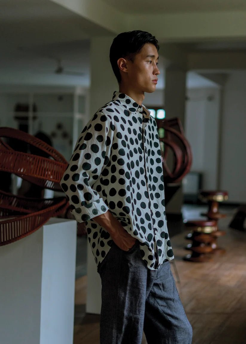 Infinity - Black Polka Shirt - CiceroniMen ShirtsHomeland Elegies