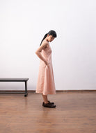 Ingrid Layered Dress - Peach - CiceroniDressesHiranya
