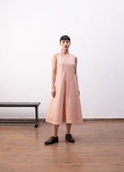 Ingrid Layered Dress - Peach - CiceroniDressesHiranya