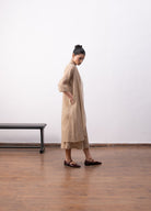 Ingrid Layered Dress - Warm Beige - CiceroniDressesHiranya