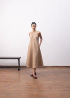 Ingrid Layered Dress - Warm Beige - CiceroniDressesHiranya