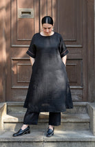 Ink Black Linen Co - ord Set - CiceroniKurta Set, Everyday WearHouse of Moxa