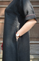 Ink Black Linen Co - ord Set - CiceroniKurta Set, Everyday WearHouse of Moxa