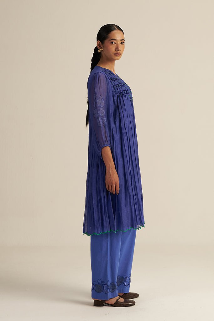 Ira Set - Blue - CiceroniKurta Set, Festive WearGaach