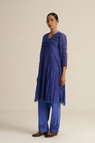 Ira Set - Blue - CiceroniKurta Set, Festive WearGaach