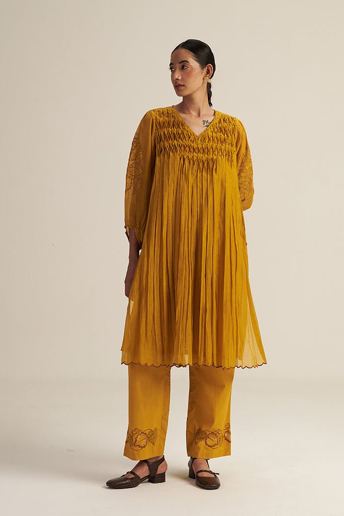 Ira Set - Mustard - CiceroniKurta Set, Festive WearGaach