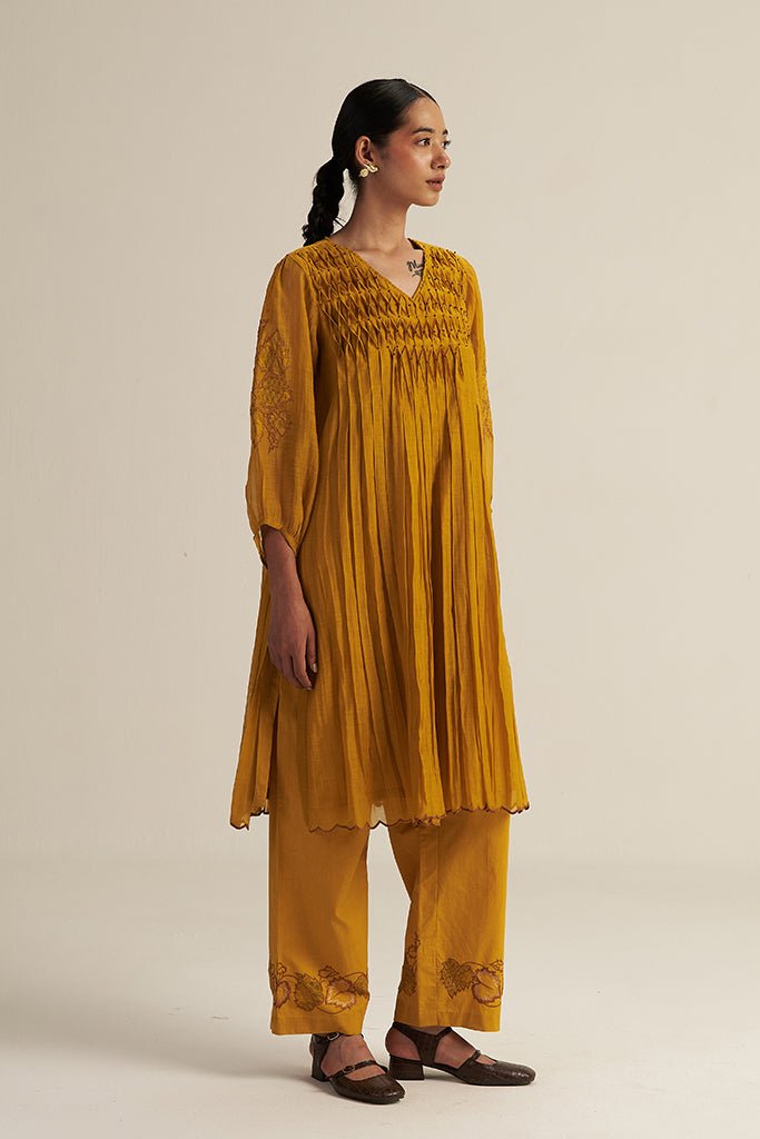 Ira Set - Mustard - CiceroniKurta Set, Festive WearGaach