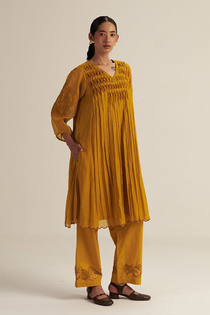 Ira Set - Mustard - CiceroniKurta Set, Festive WearGaach