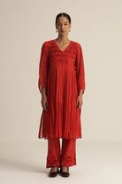 Ira Set - Red - CiceroniKurta Set, Festive WearGaach