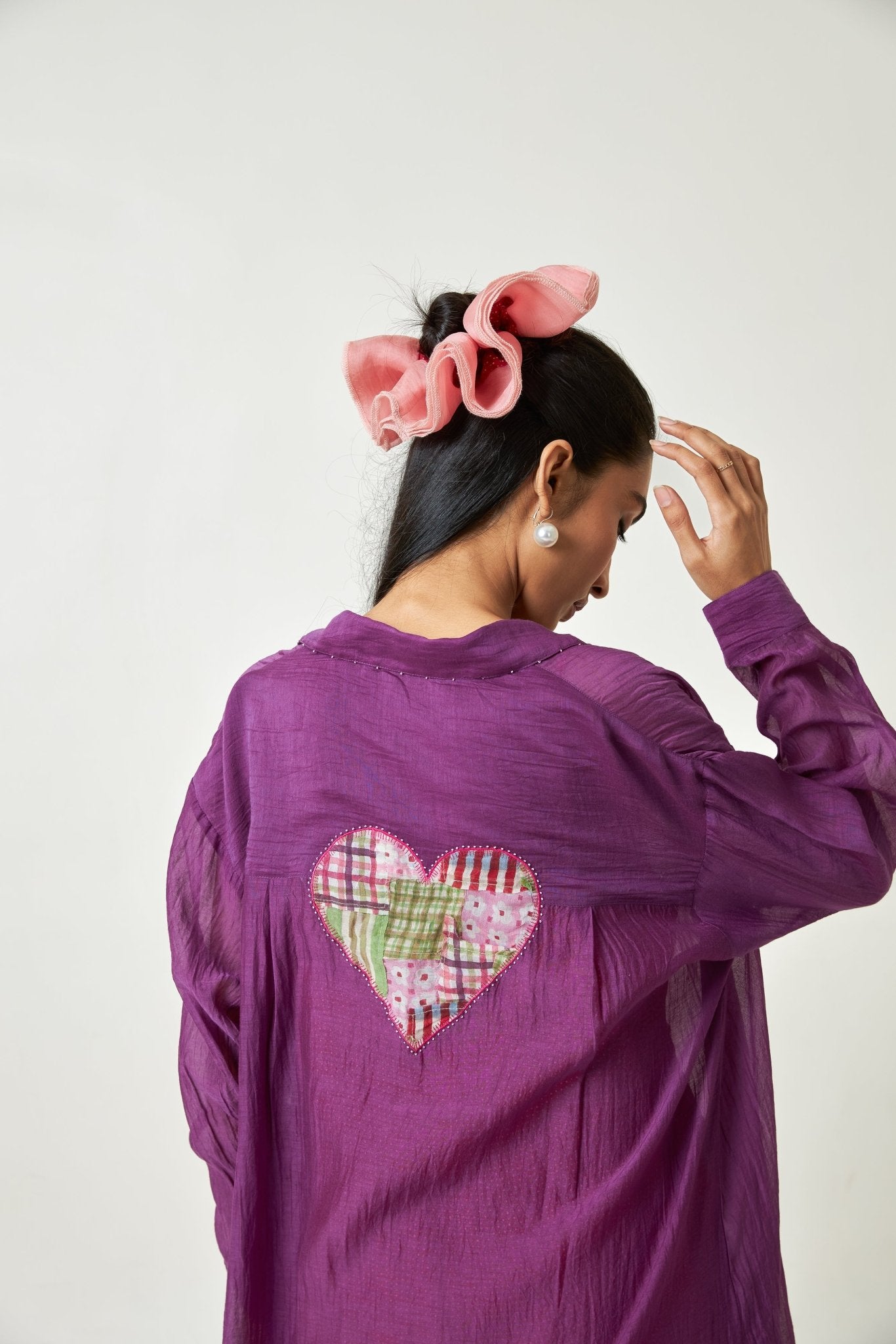 Iris Embroidered Shirt - CiceroniShackets, JacketsPants and Pajamas