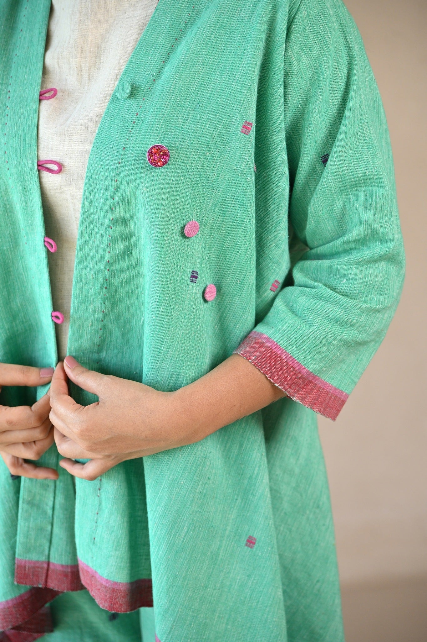 Iris Shrug - Mint Green - CiceroniJacketsRang by Rajvi