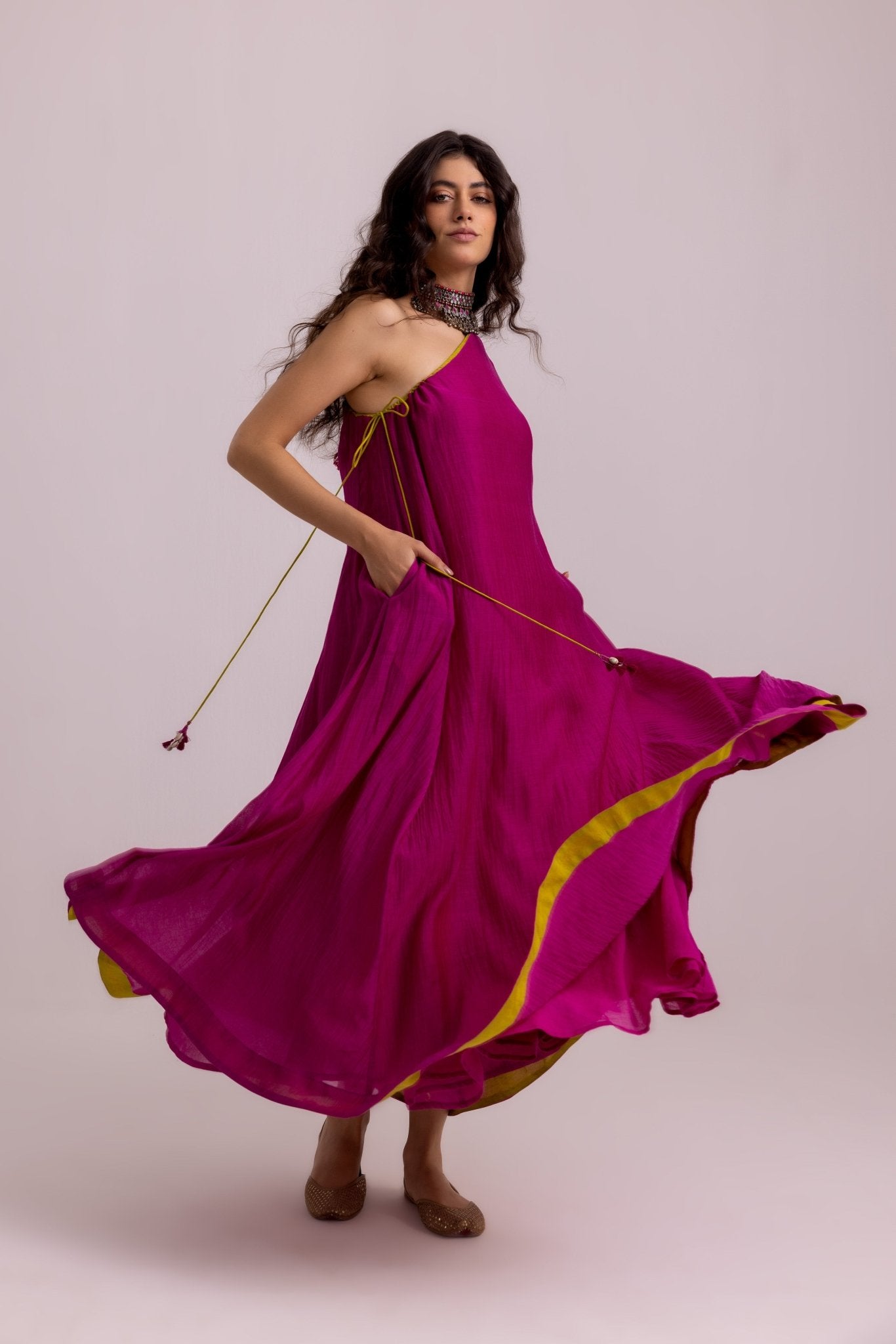 Isabella Dress - Magenta - CiceroniDressesLabel Shreya Sharma