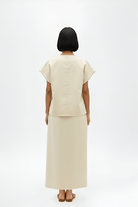 Ivory - Asparagus Green Skirt Set - CiceroniSkirt SetNeora by NC