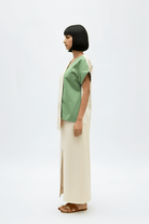 Ivory - Asparagus Green Skirt Set - CiceroniSkirt SetNeora by NC