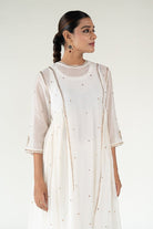 Ivory Baadal Kurta Set with Shama Odhani - CiceroniKurta Set, Festive WearNirjara