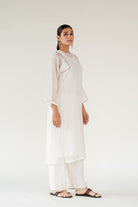 Ivory Caftan Kurta (Set of 2) - CiceroniKurta Set, Festive WearNirjara