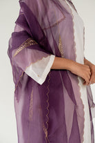 Ivory Caftan Kurta Set with Shama Odhani - CiceroniKurta Set, Festive WearNirjara