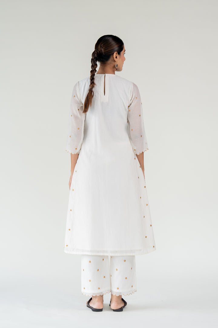 Ivory Fiza Kurta (Set of 2) - CiceroniKurta Set, Festive WearNirjara